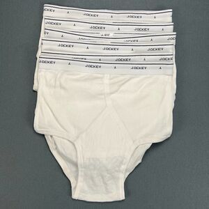 Jockey Briefs Men's 36 Cotton White 6 Pair Classic Y Front New